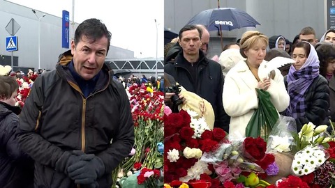 モスクワ銃乱射、数千人が犠牲者追悼